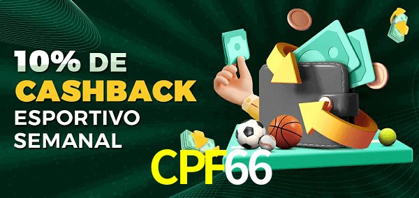 10% de bônus de cashback na CPF66